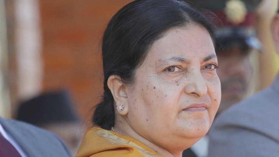 निर्वाचनमा उत्साहपूर्वक सहभागिता जनाउन राष्ट्रपति भण्डारीको आह्वान