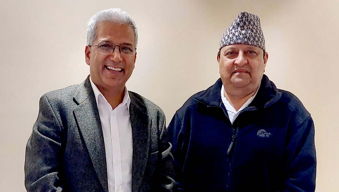 पूर्वराजा शाहसँग रवीन्द्र मिश्रको भेट, राजसंस्था अपरिहार्य भएको निष्कर्ष