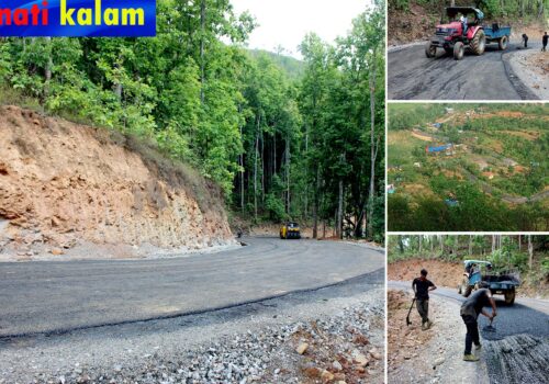 नलाङका दुई वटा सडक धमाधम कालोपत्रे (भिडियो सहित)