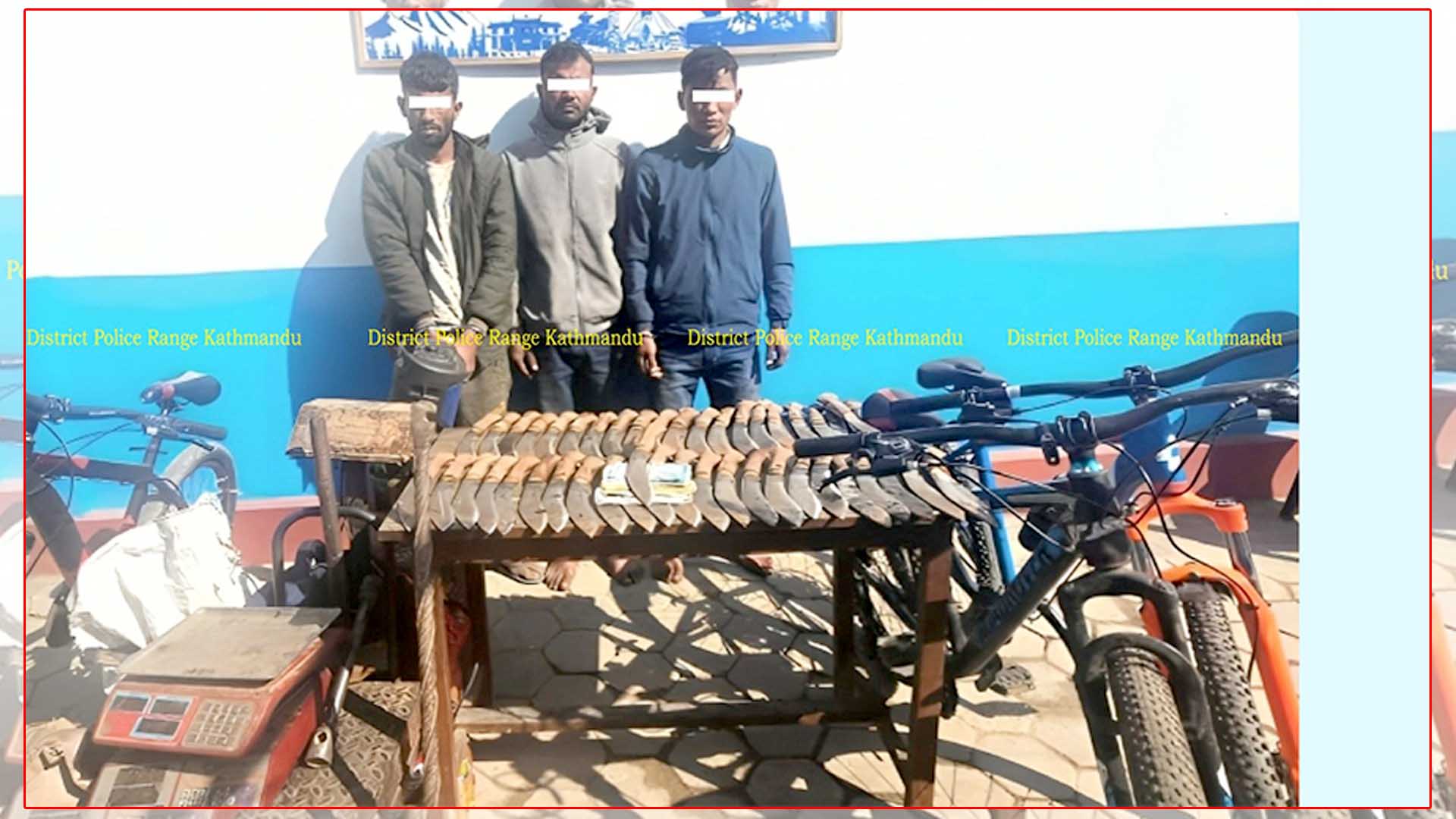 धादिङका राजकुमार सहित तीनजना खुकुरी चोरीको आरोपमा पक्राउ